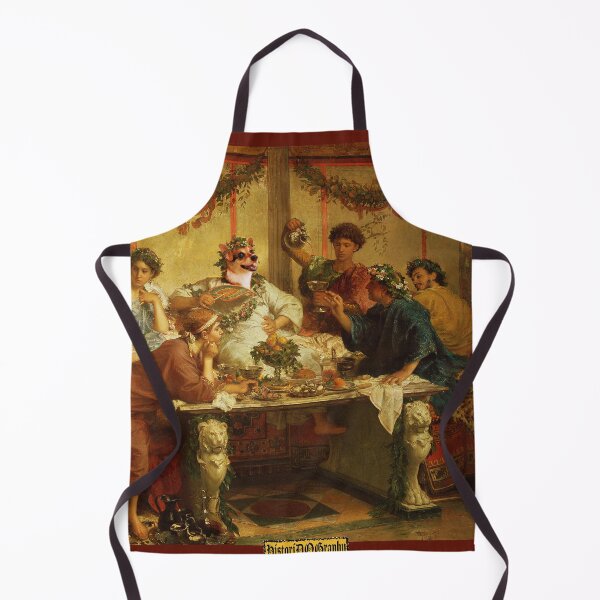 Item preview, corgi at a roman feast designed and sold by Historidography.