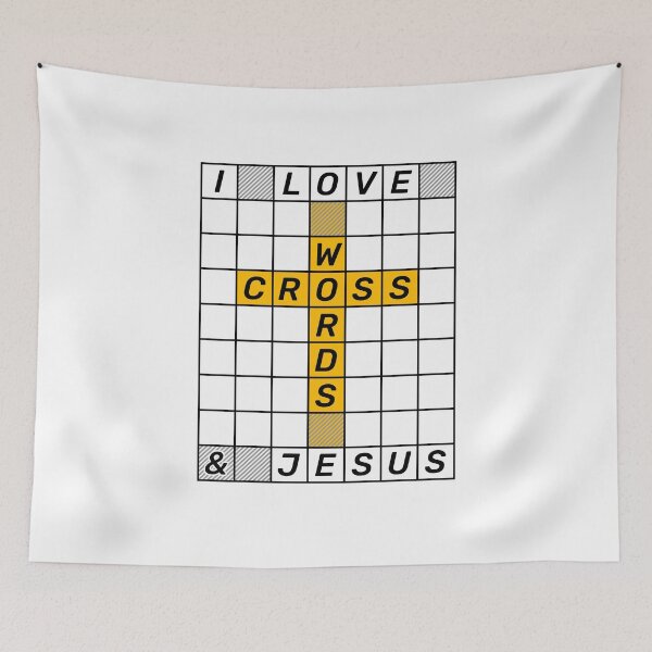 Item preview, I Love Crosswords And Jesus designed and sold by ClickForMore.