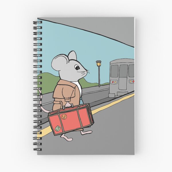 Item preview, Travel Mouse With Suitcase at the Train Station designed and sold by Otter-Grotto.