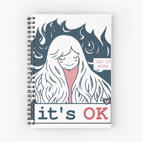 Item preview, Let It Burn Funny Anime Manga Girl Humorous Cartoon designed and sold by doodlingjay.