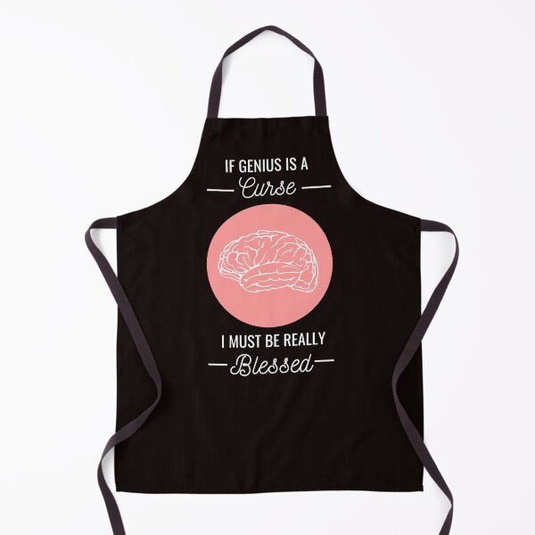 Item preview, If Genius Is a Curse I Must Be Really Blessed | Self-Deprecating Humor designed and sold by NoirOwned.