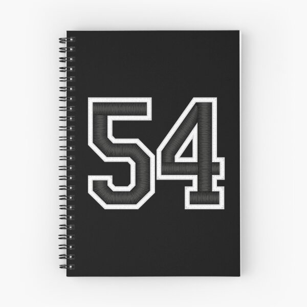 Item preview, 54 Black Jersey Sports Number fifty-four Football 54 designed and sold by elhefe.