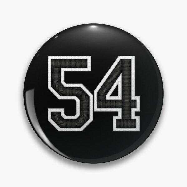 Item preview, 54 Black Jersey Sports Number fifty-four Football 54 designed and sold by elhefe.