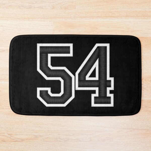 Item preview, 54 Black Jersey Sports Number fifty-four Football 54 designed and sold by elhefe.