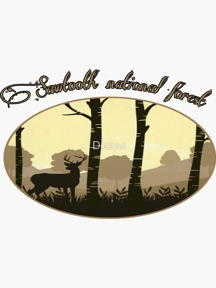 Sawtooth National Forest Sticker For Sale By Dizzaa Redbubble