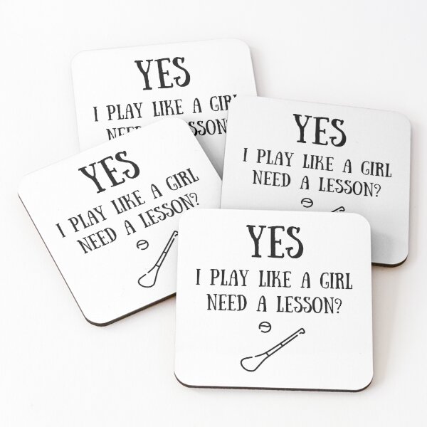 Artikelvorschau, Camogie: Ja, ich spiele wie ein Mädchen. Brauchst du eine Lektion? entworfen und verkauft von TheGreenGoat.
