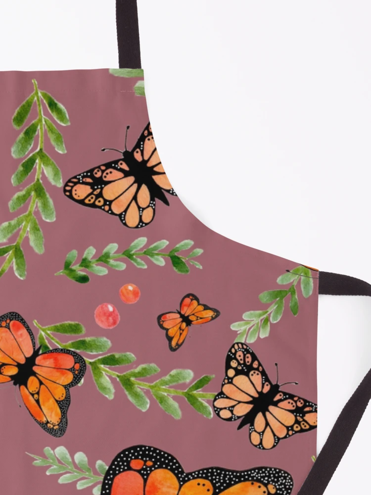 Thumbnail 3 of 6, Apron, Butterflies - Rapport designed and sold by ArteriabyJudith.