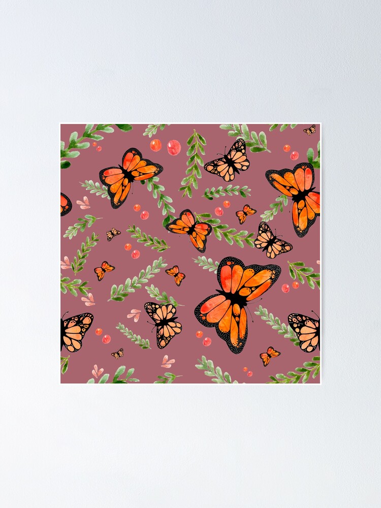 Thumbnail 1 of 3, Poster, Butterflies - Rapport designed and sold by ArteriabyJudith.