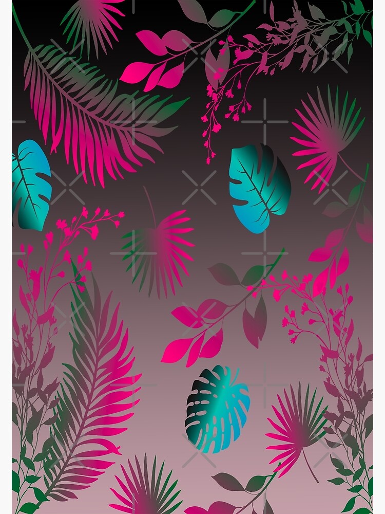 Exotic Tropical Rainforest Plants Poster For Sale By Dl0521 Redbubble