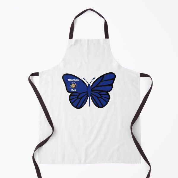 Item preview, State of Wisconsin Flag Butterfly On White designed and sold by Gsallicat.