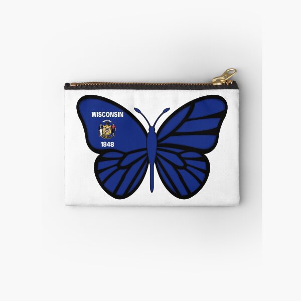 Item preview, State of Wisconsin Flag Butterfly On White designed and sold by Gsallicat.