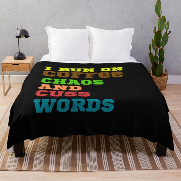 Item preview, I Run On Coffee Chaos And Cuss Words designed and sold by Chanchane Store.