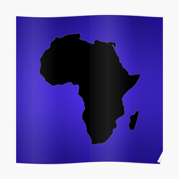 "Africa map" Poster for Sale by amuamba Redbubble