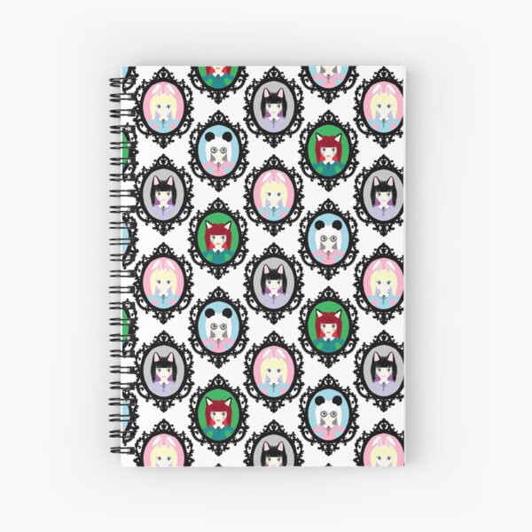 Kawaii Cosplay Girl - Bunny, Fox, Panda & Cat Spiral Notebook