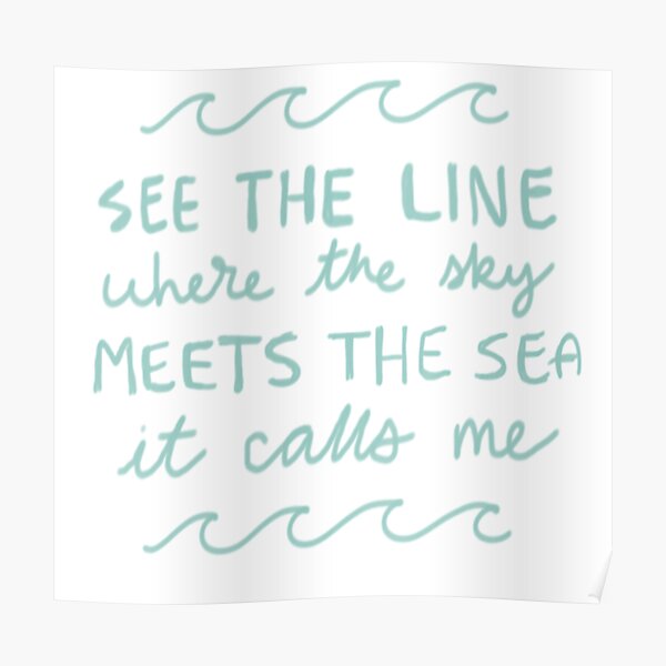 see the light in the sky in the sea it calls me