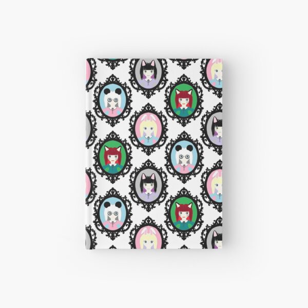 Kawaii Cosplay Girl - Bunny, Fox, Panda & Cat Hardcover Journal