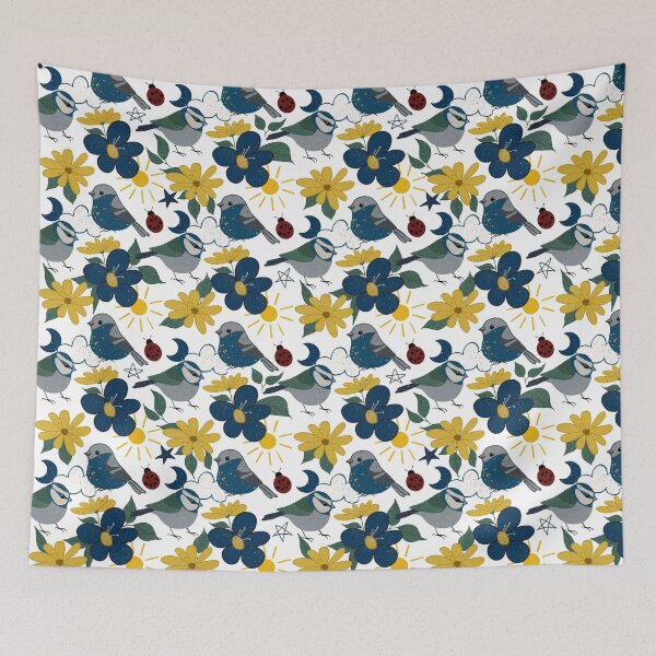 Item preview, Woodland Bird Pattern designed and sold by Alisha Watercolors.