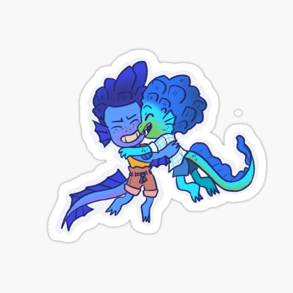 Luca in his human form Sticker for Sale by JuDraw