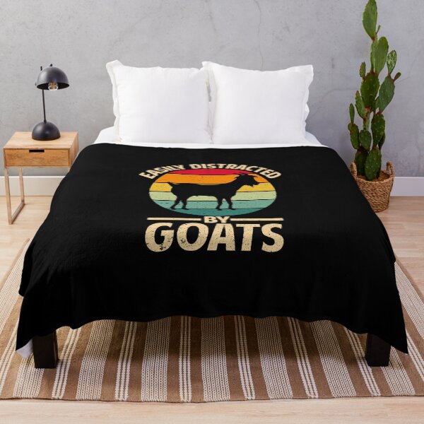 Item preview, Easily Distracted By Goats: Goat, Goat Lover, Farmer, Farm Life, Funny Retro Vintage Goat designed and sold by Simoakn.