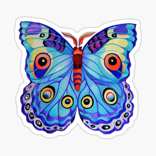 "Just a Butterfly!" Sticker