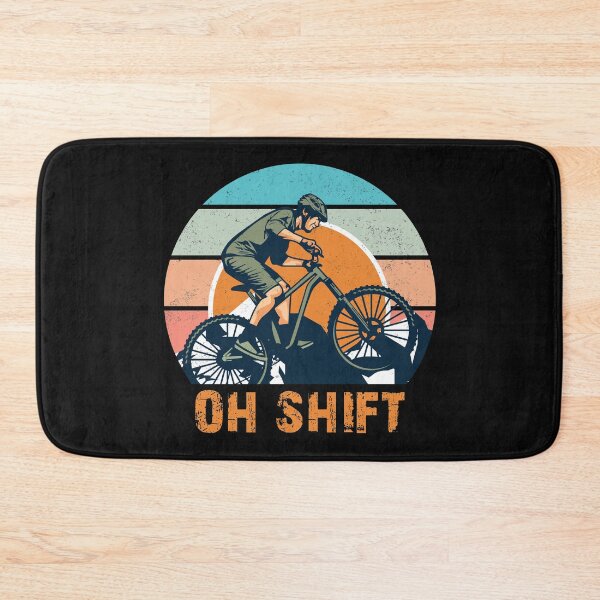 Item preview, Oh Shift Mountain Biker Cyclist Biking Adventure Trail Vintage Design designed and sold by trendyzcom.