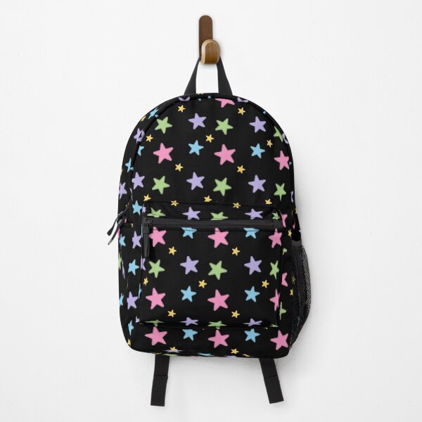 Item preview, Rainbow Stars Pattern in Black designed and sold by Kelly Leung.