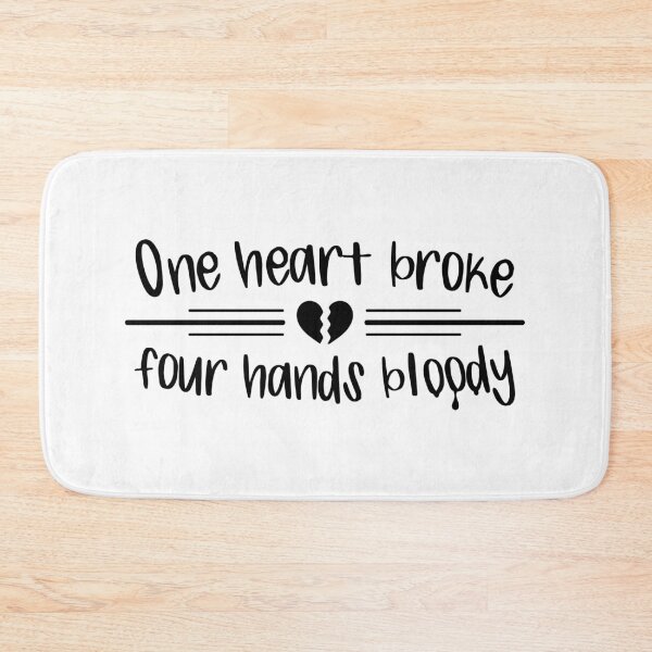 Item preview, One Heart Broke, Four Hands Bloody (Black) designed and sold by FilipeFerreira.