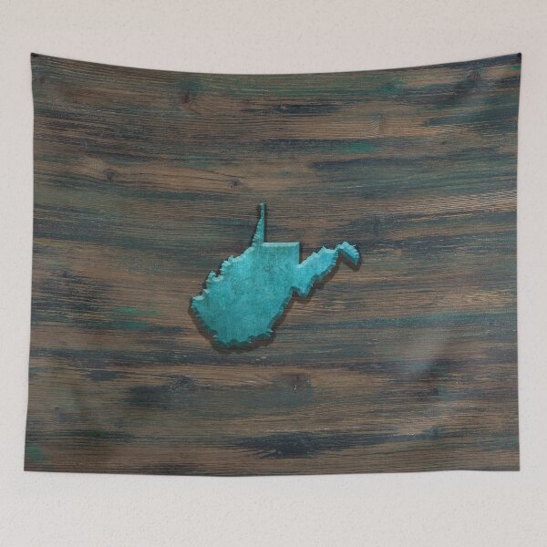 Item preview, West Virginia Shape Teal designed and sold by Jared Davies.