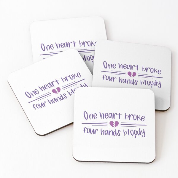 Item preview, One Heart Broke, Four Hands Bloody (Colors) designed and sold by FilipeFerreira.