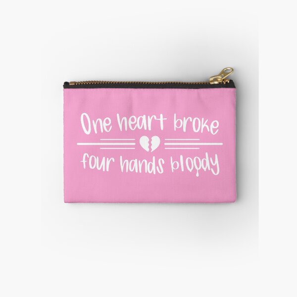 Item preview, One Heart Broke, Four Hands Bloody (Pink BG) designed and sold by FilipeFerreira.