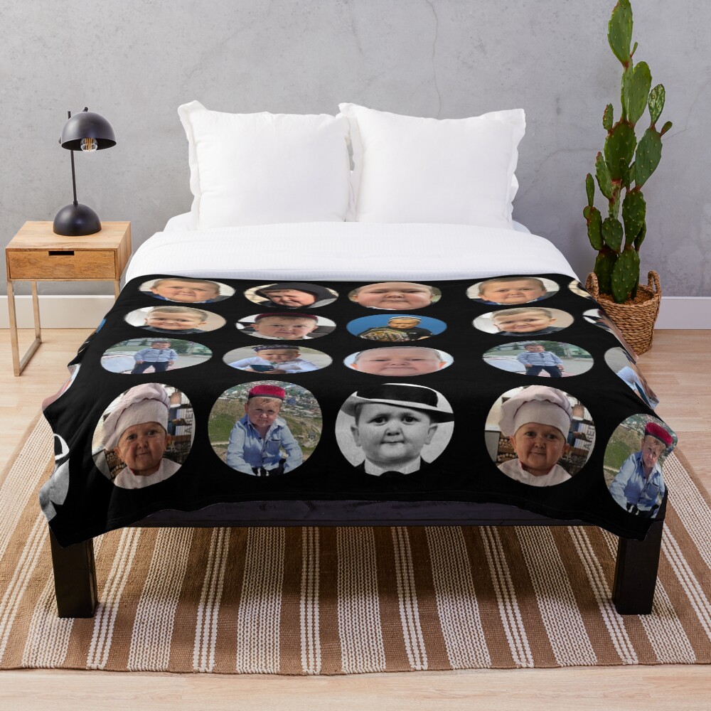 Mma Fighter from Dagestan Russia Hasbulla Magomedov Wrestling Throw Blanket