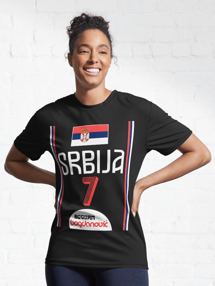 Bogdan Bogdanovic Retro Serbia Euro Basketball Fan Art Active T-Shirt for  Sale by acquiesce13