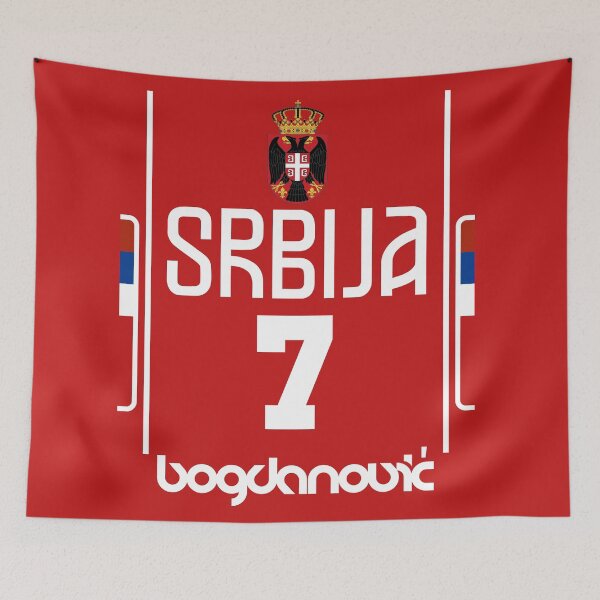 Item preview, Bogdan Bogdanovic Retro Serbia Euro Basketball Fan Art designed and sold by acquiesce13.