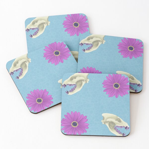 Item preview, Hyena Skull Floral Blue designed and sold by Ashley Gagnon.