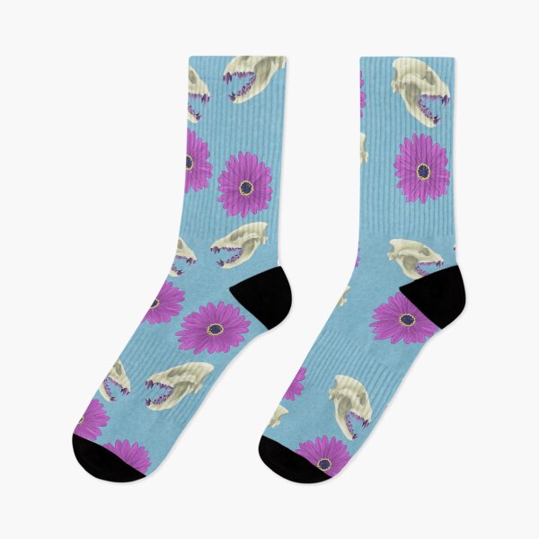 Item preview, Hyena Skull Floral Blue designed and sold by Ashley Gagnon.