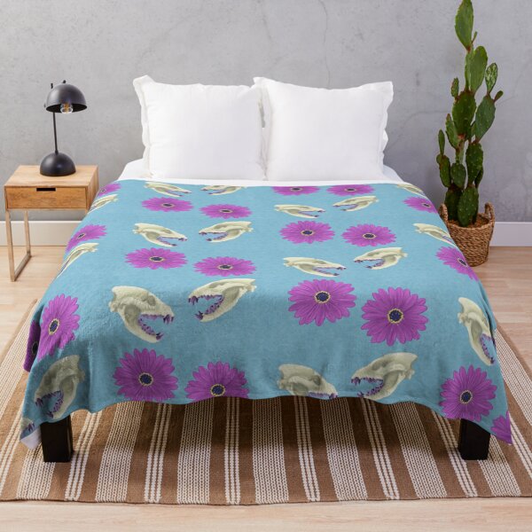 Item preview, Hyena Skull Floral Blue designed and sold by Ashley Gagnon.