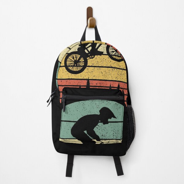 Item preview, BMX Bike Boy Jumping Over Trees at Sunset designed and sold by Labradoodlesetc.