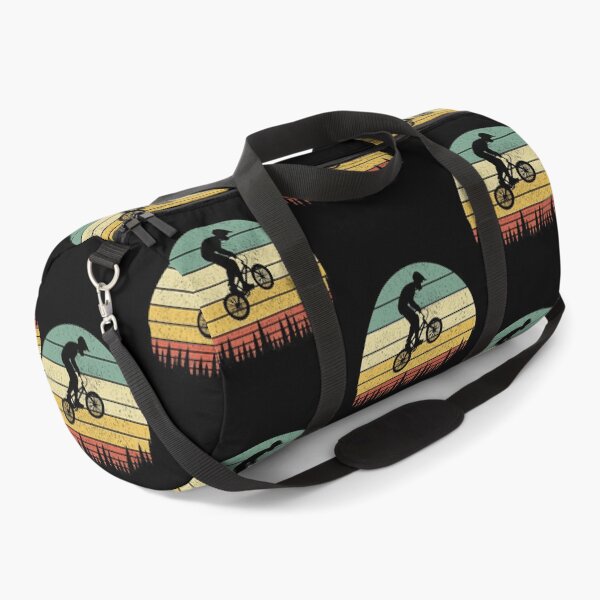 Item preview, BMX Bike Boy Jumping Over Trees at Sunset designed and sold by Labradoodlesetc.