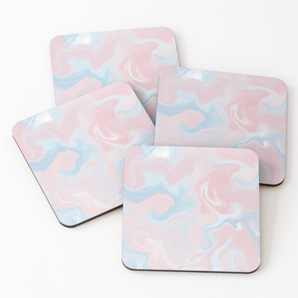 Item preview, Pastel Paint Pour - Blue and Pink designed and sold by Homebody Hobbyist.