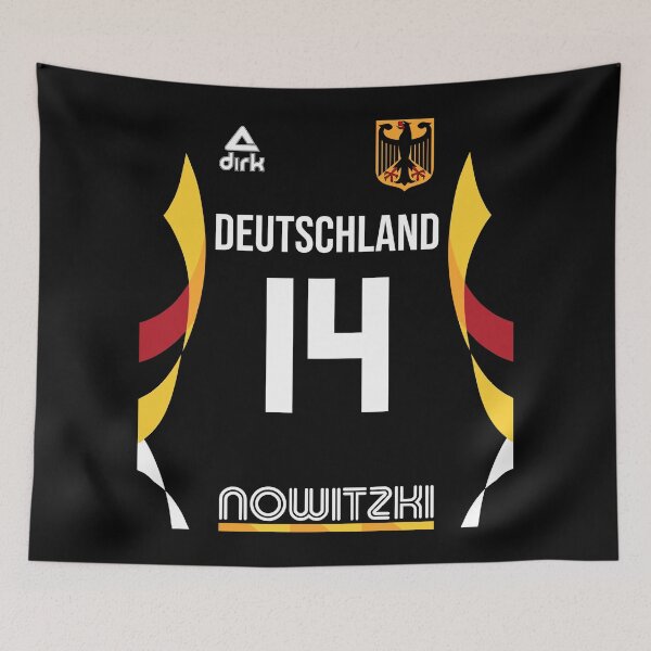 Item preview, Dirk Nowitzki Retro Germany Euro National Basketball Fan Design designed and sold by acquiesce13.