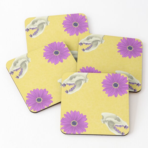 Item preview, Hyena Skull Floral Yellow designed and sold by Ashley Gagnon.