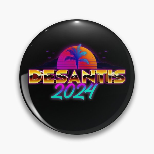 Item preview, Ron DeSantis for 2024 Presidential Election in Retro 80s Style - Black designed and sold by johnta17.
