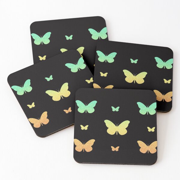 Item preview, Teal Orange Ombre Faux Glitter Butterflies designed and sold by Felicity-K.