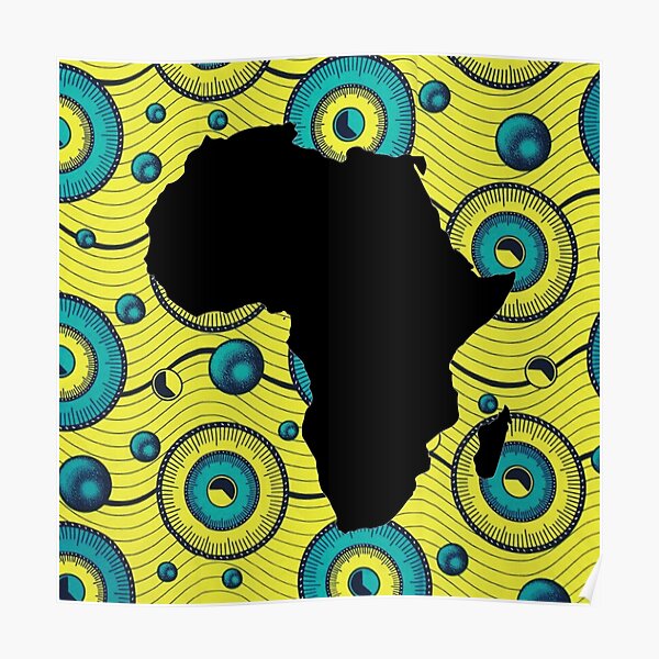 "Africa map" Poster for Sale by amuamba Redbubble