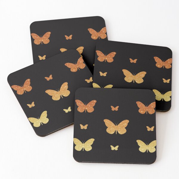 Item preview, Orange Ombre Faux Glitter Butterflies designed and sold by Felicity-K.