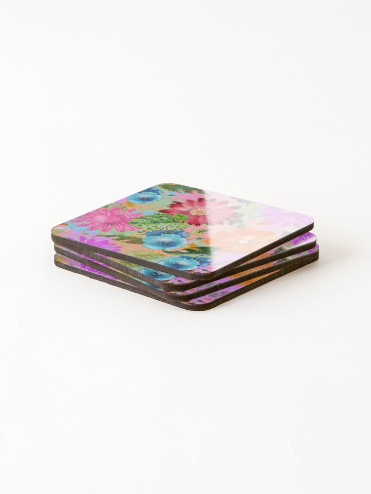 Thumbnail 4 of 5, Coasters (Set of 4), Digital Patchwork Style designed and sold by Daizi-Rae.