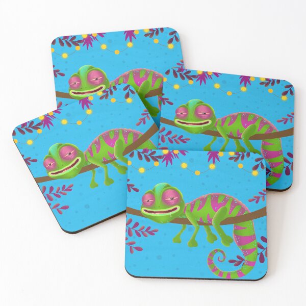 Item preview, chameleon lies on a branch and relaxes designed and sold by verlyandiya.