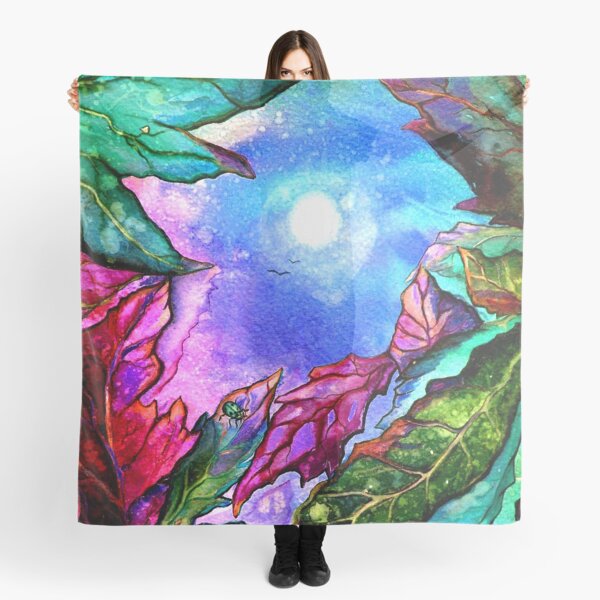 Moon Kissed Leaves Scarf