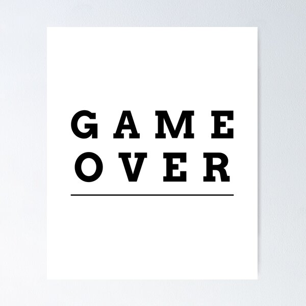 Item preview, GAME OVER designed and sold by kh0l0d.