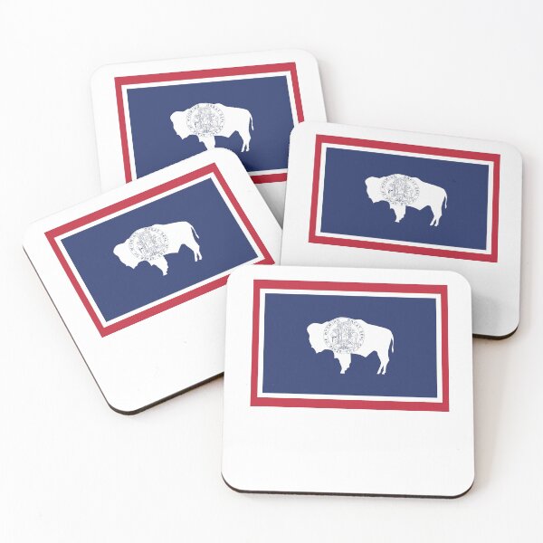 Item preview, US States Flag Wyoming designed and sold by fungear.